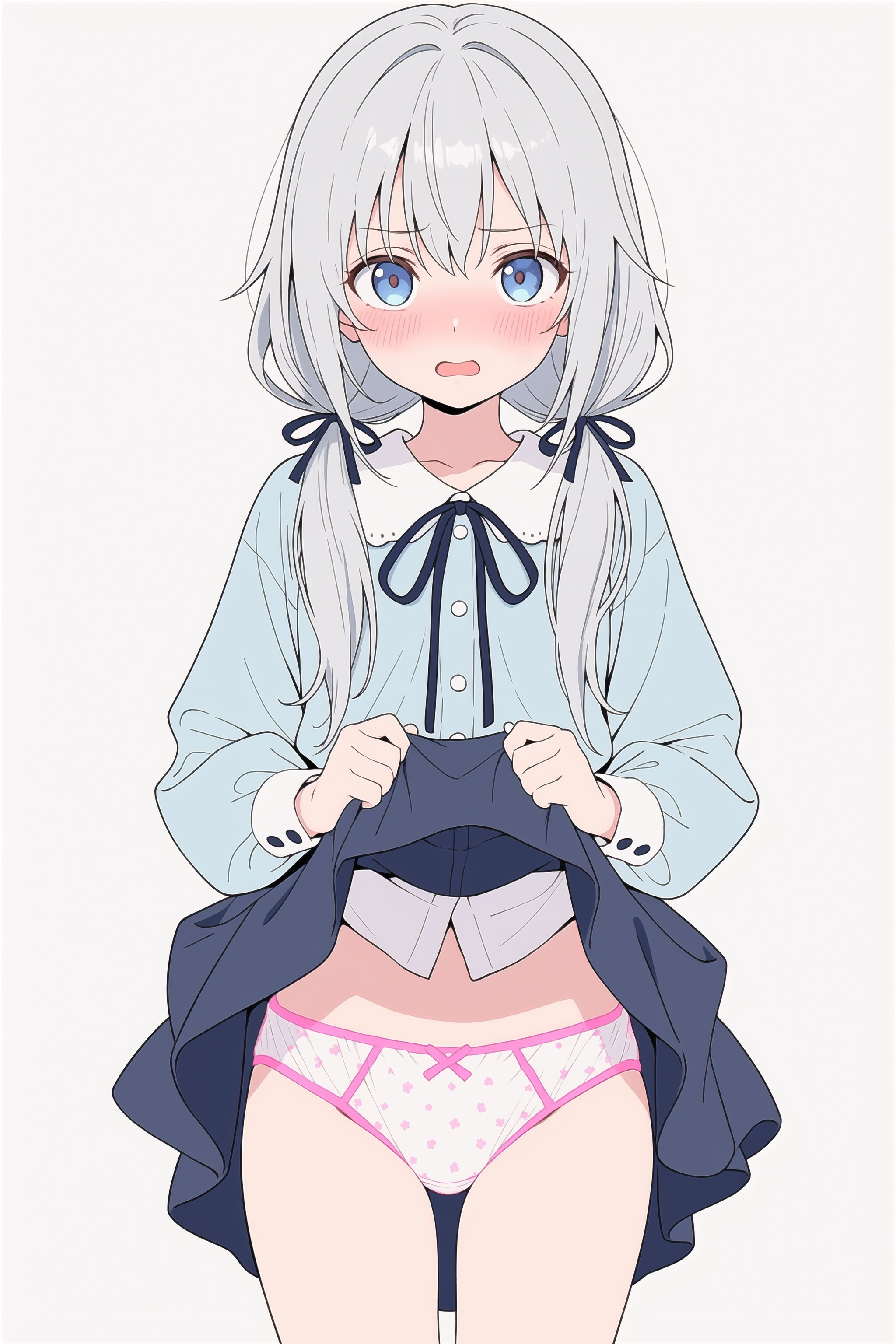 捲ったら裾に違和感