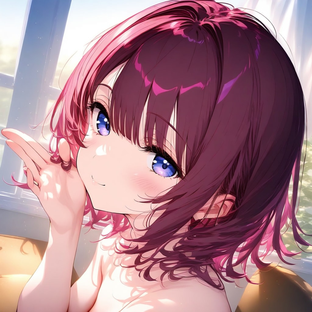 顔が近くて、照れる！