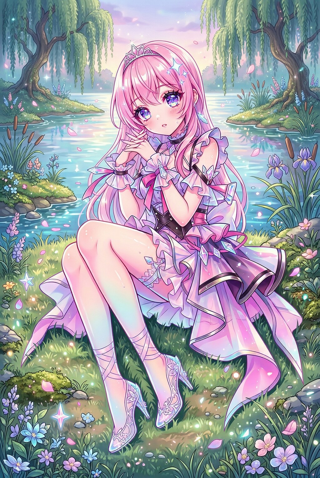 月影の花に眠る夢