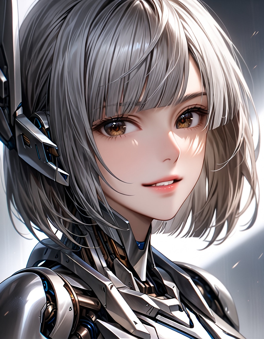 ポートレートメカ子 | の人気AIイラスト・グラビア