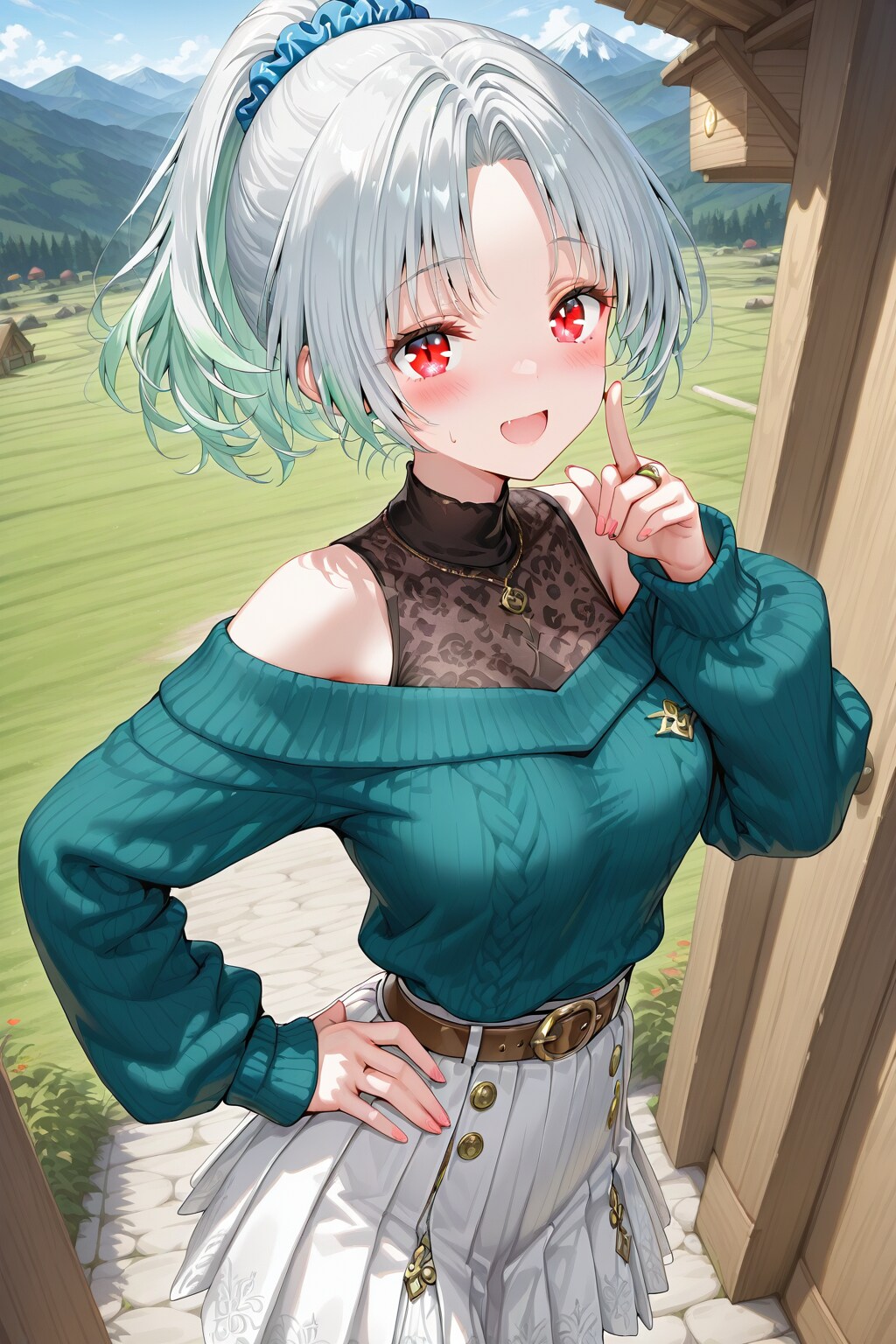 雛菊ちゃんと自然の風景