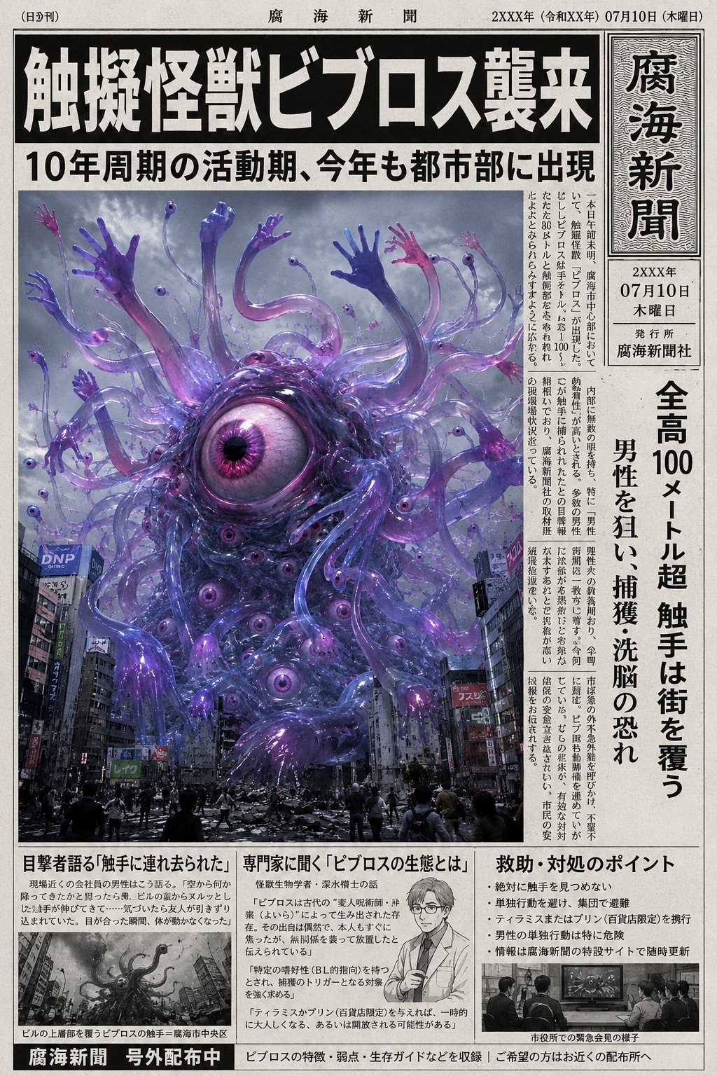 【腐海新聞 朝刊】触擬怪獣ビブロス‐10年ぶりの活動期に突入‐