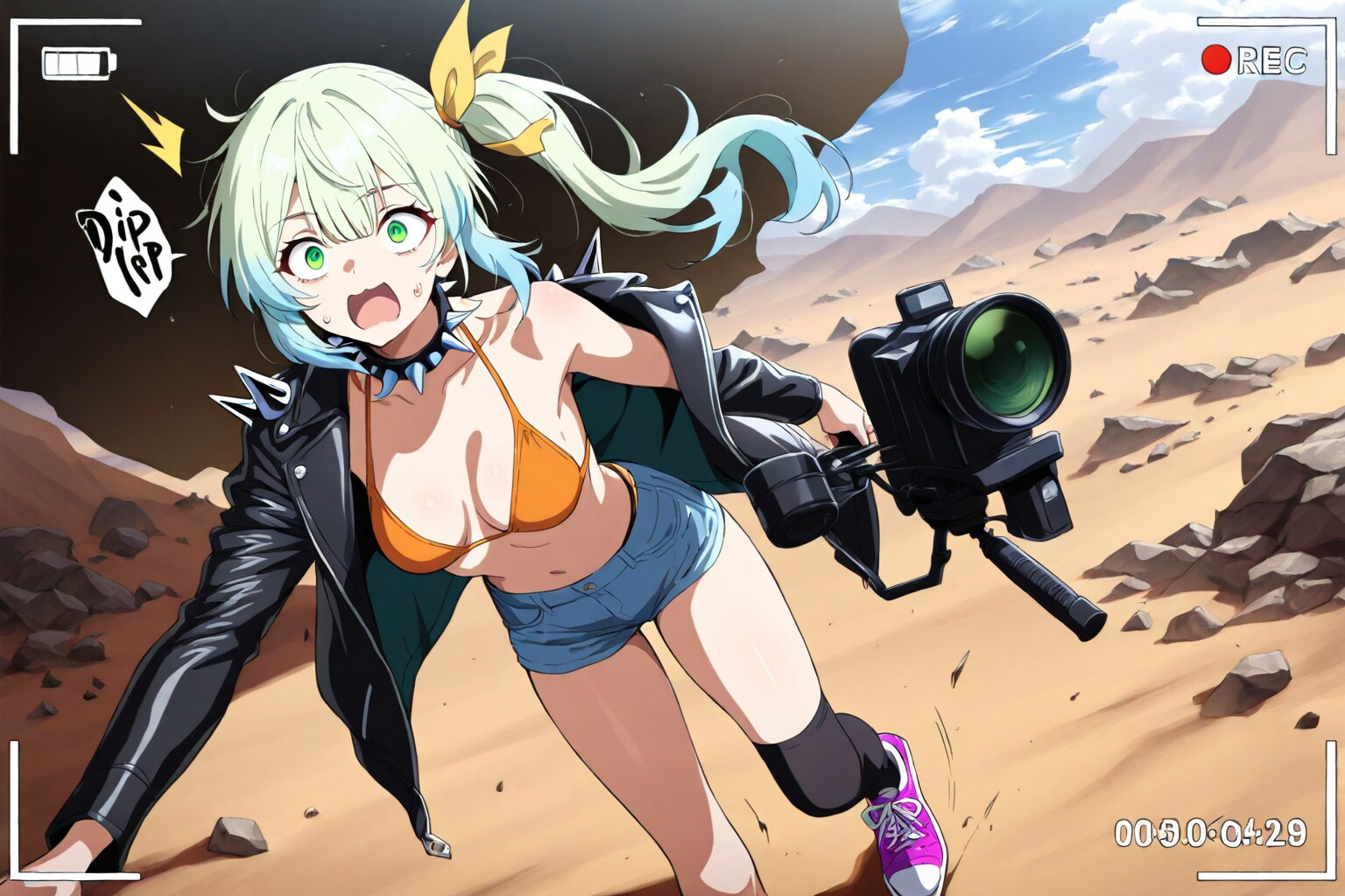 撮影中のひととき