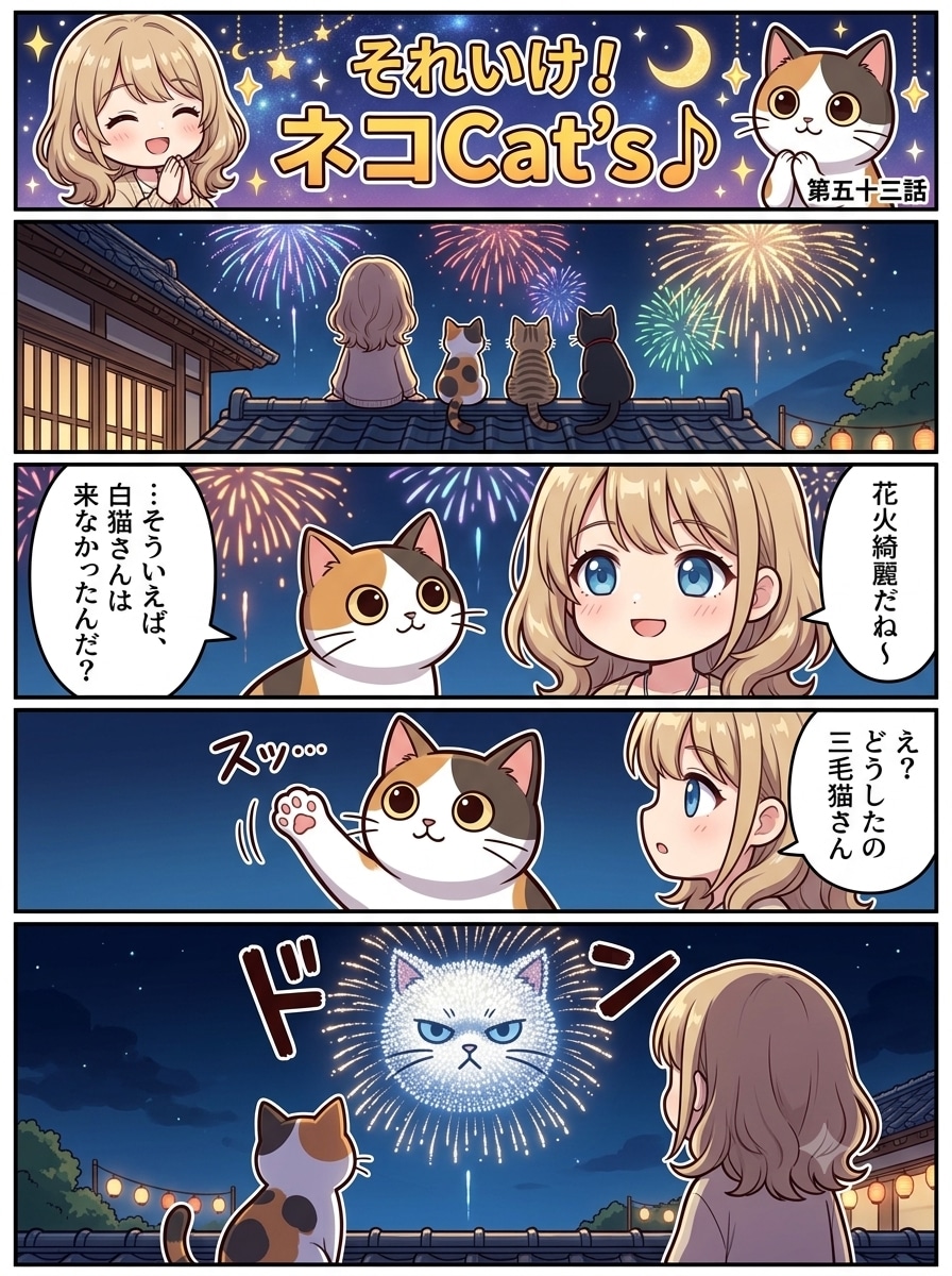 【53話】それいけ！ネコCat's♪(４コマ漫画)