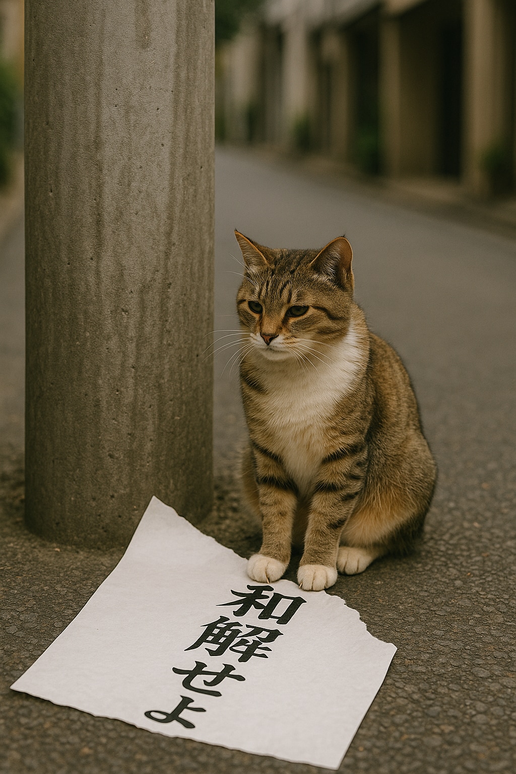 [張り紙見たよ]ネコと和解せよ