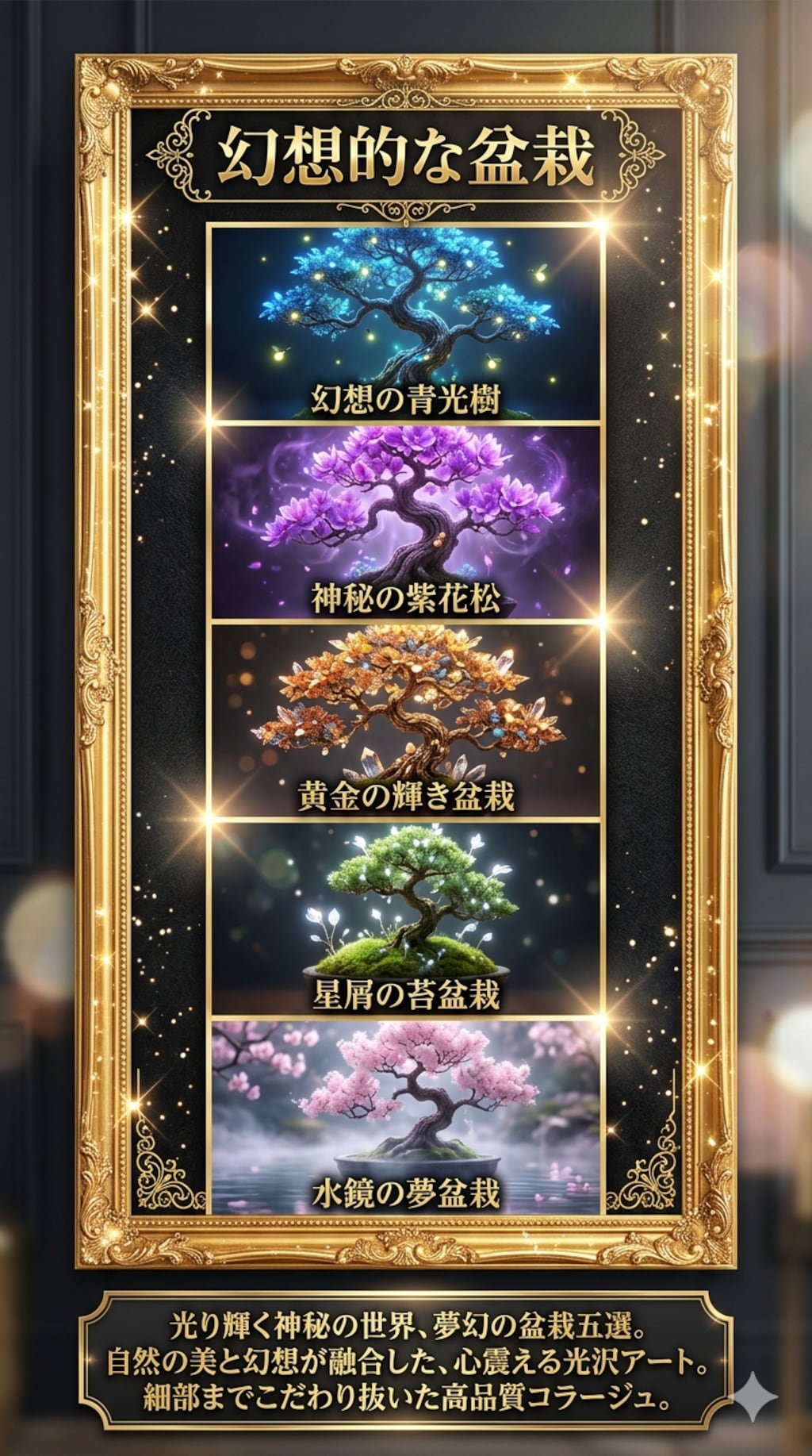 幻想的な盆栽