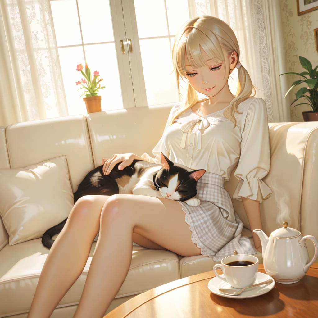 🐱猫と私の午後☕