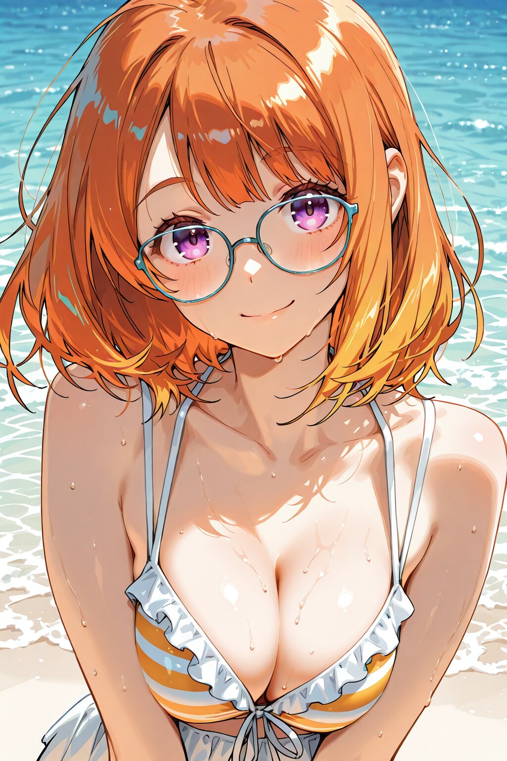 メガネ美少女