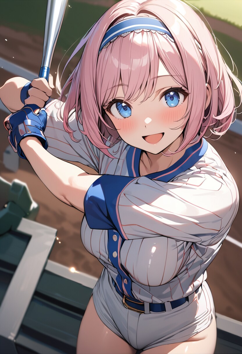 野球するふたり