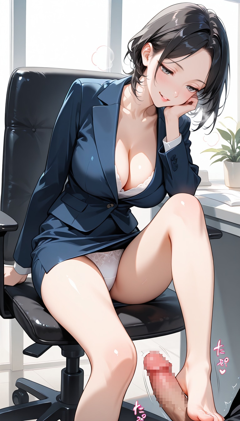 女上司に足蹴にされる（大歓迎）♡