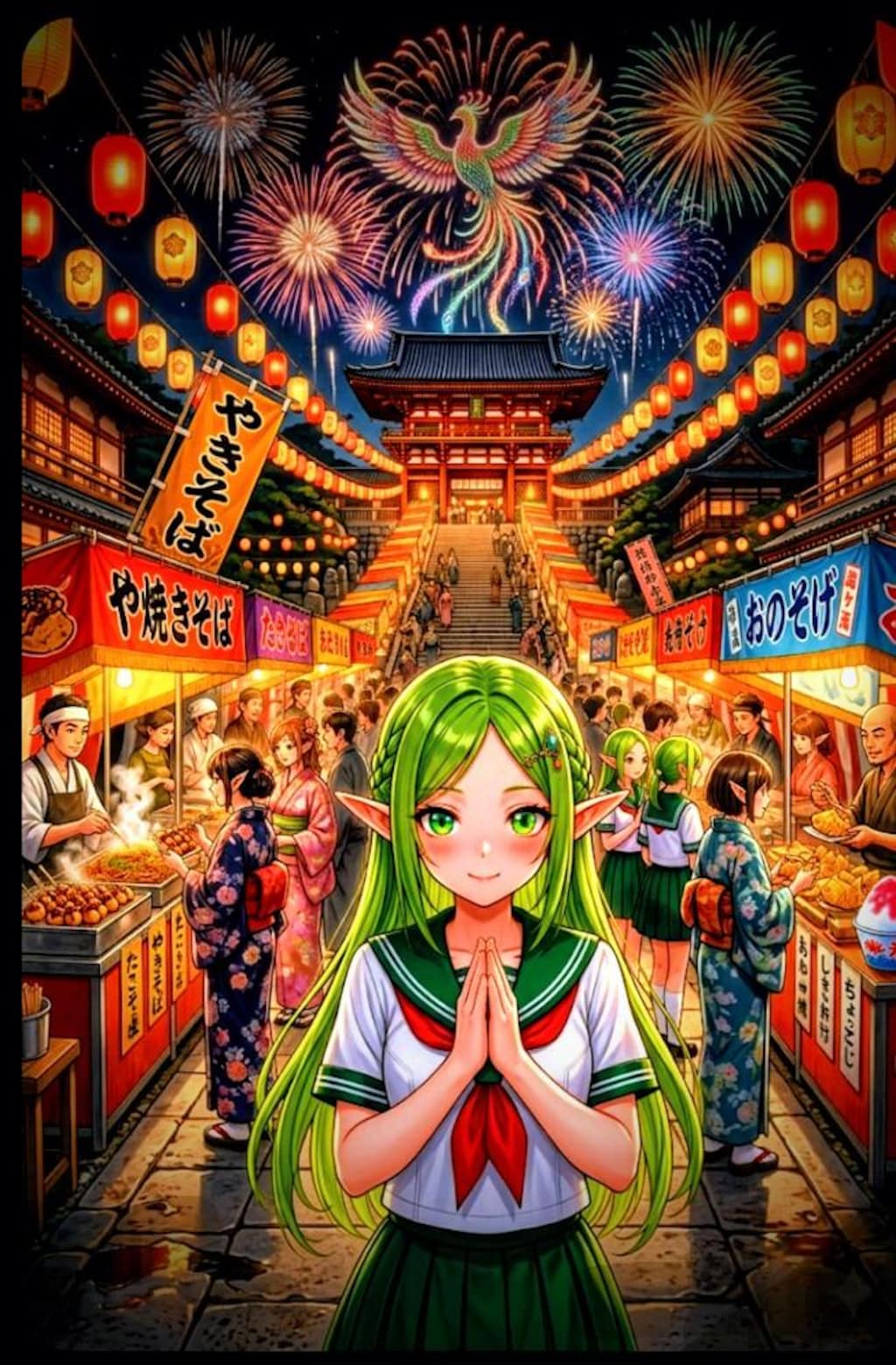 私立緑エルフ学園の太閤祭り📗