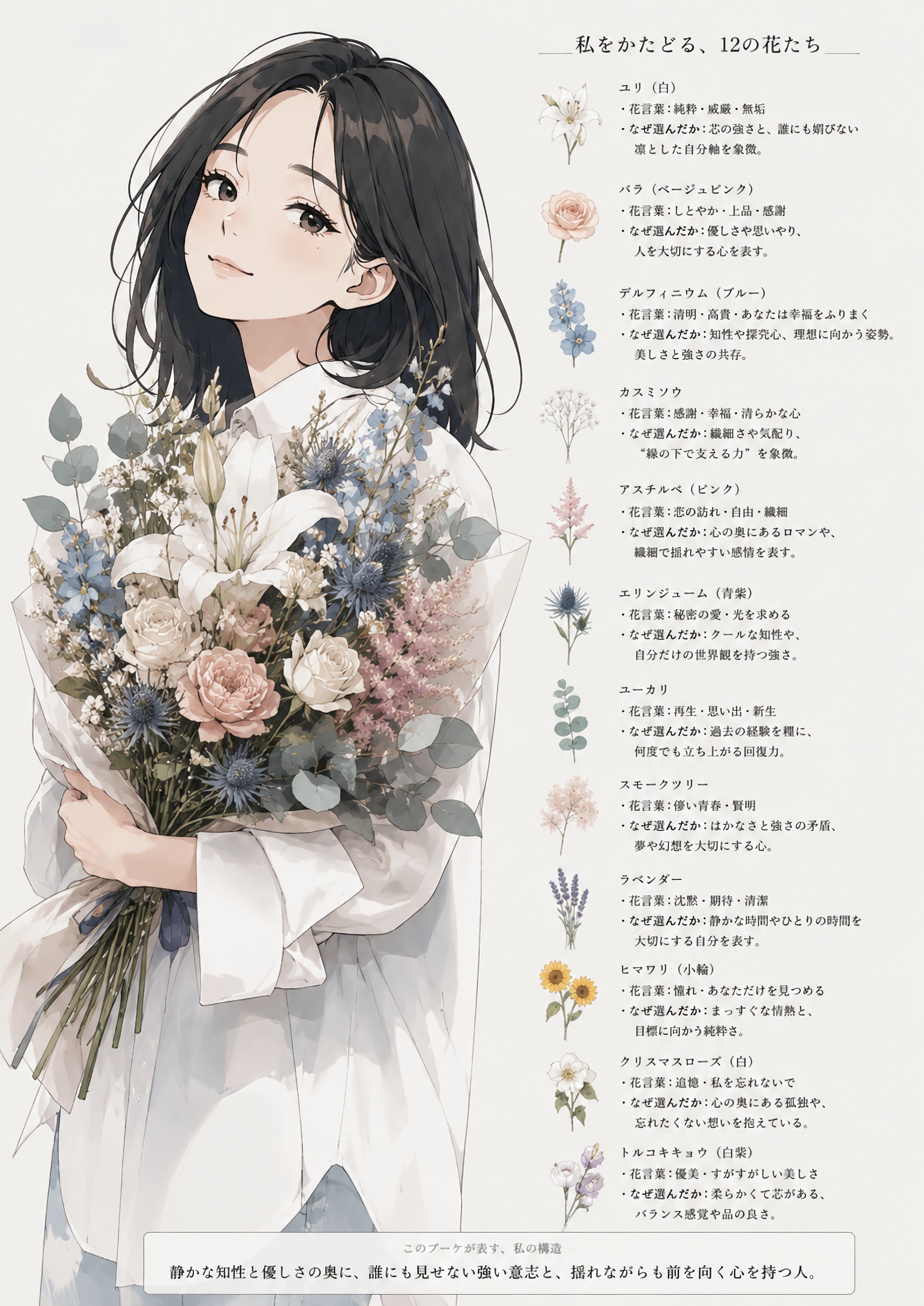 私という花束を、そっと