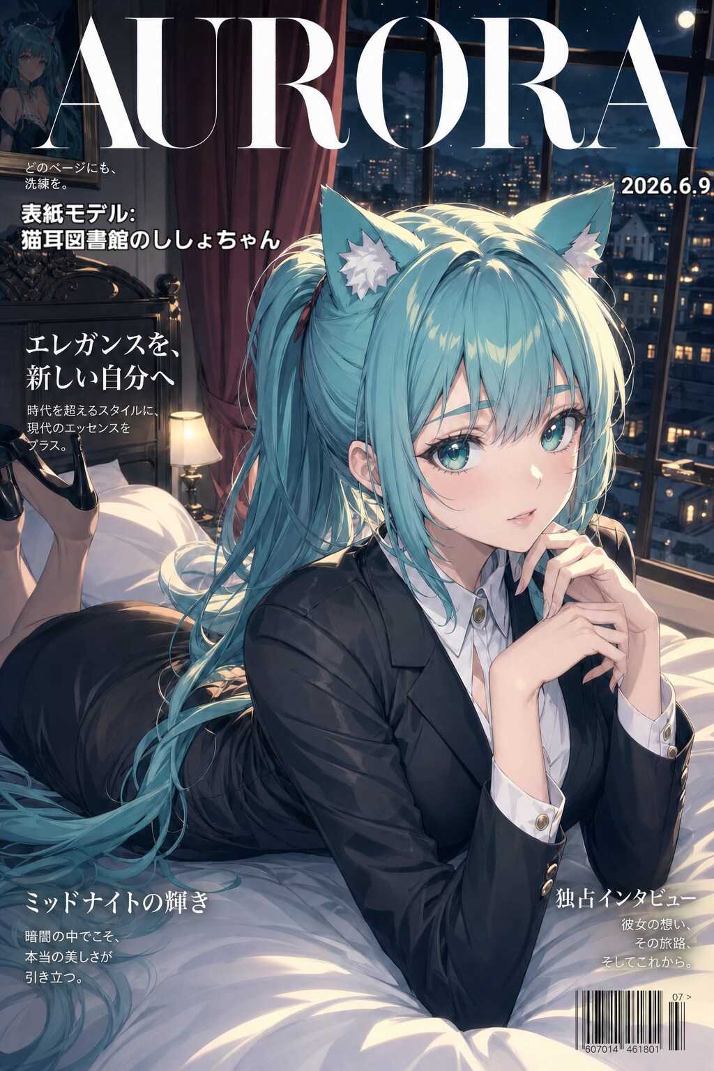 ファッション誌「AURORA」表紙🐱📕✨