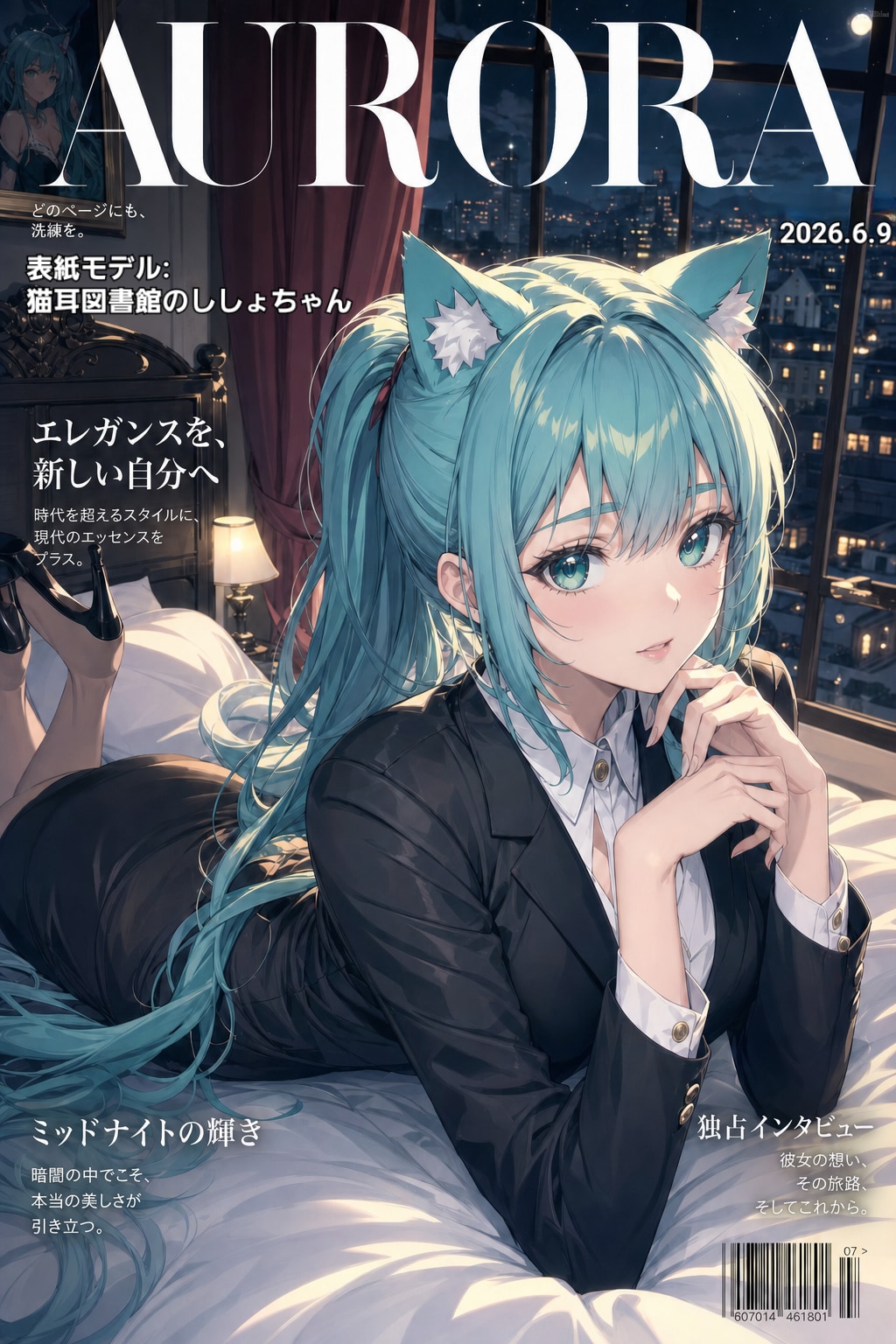 ファッション誌「AURORA」表紙🐱📕✨