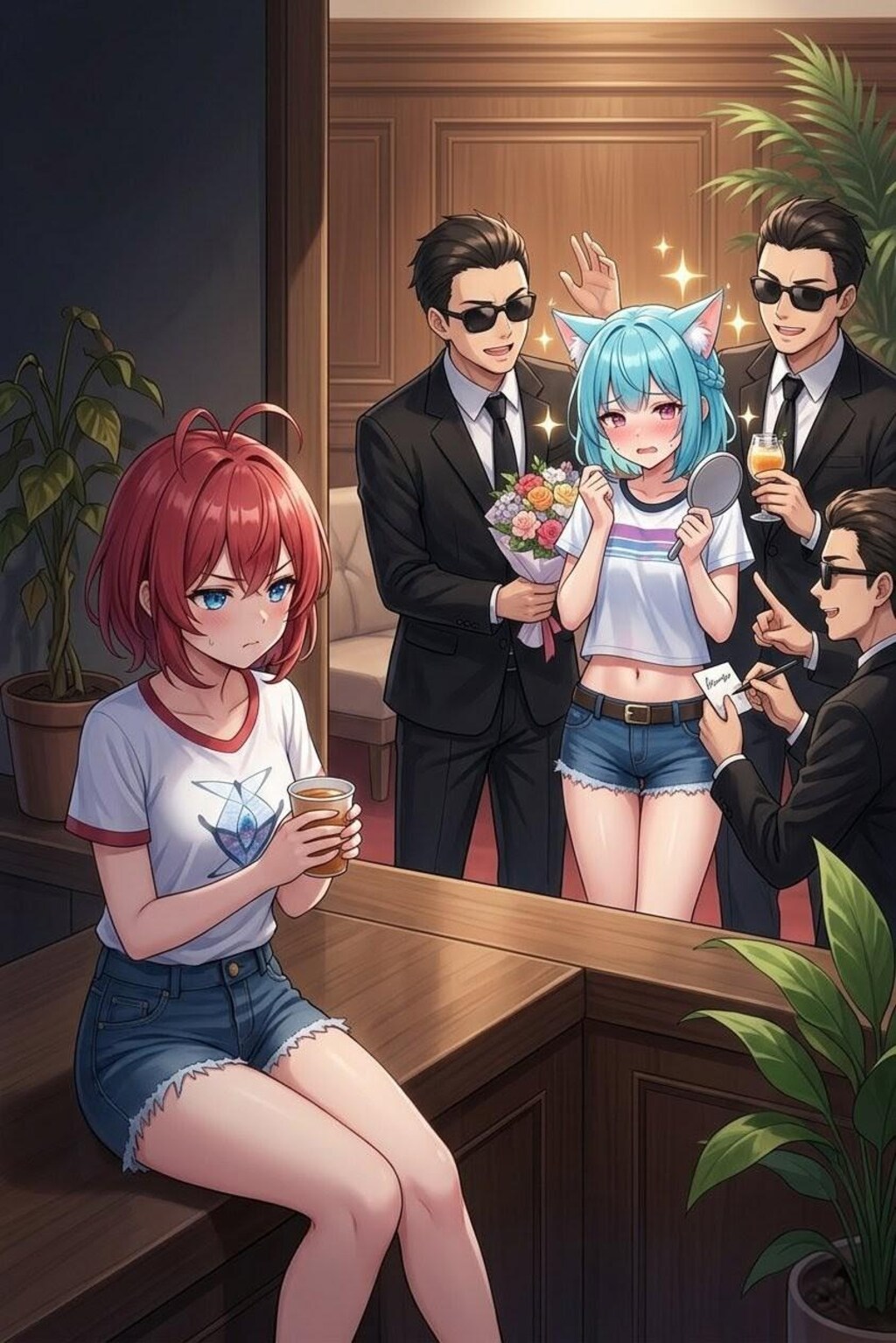 嫉妬するカエデ