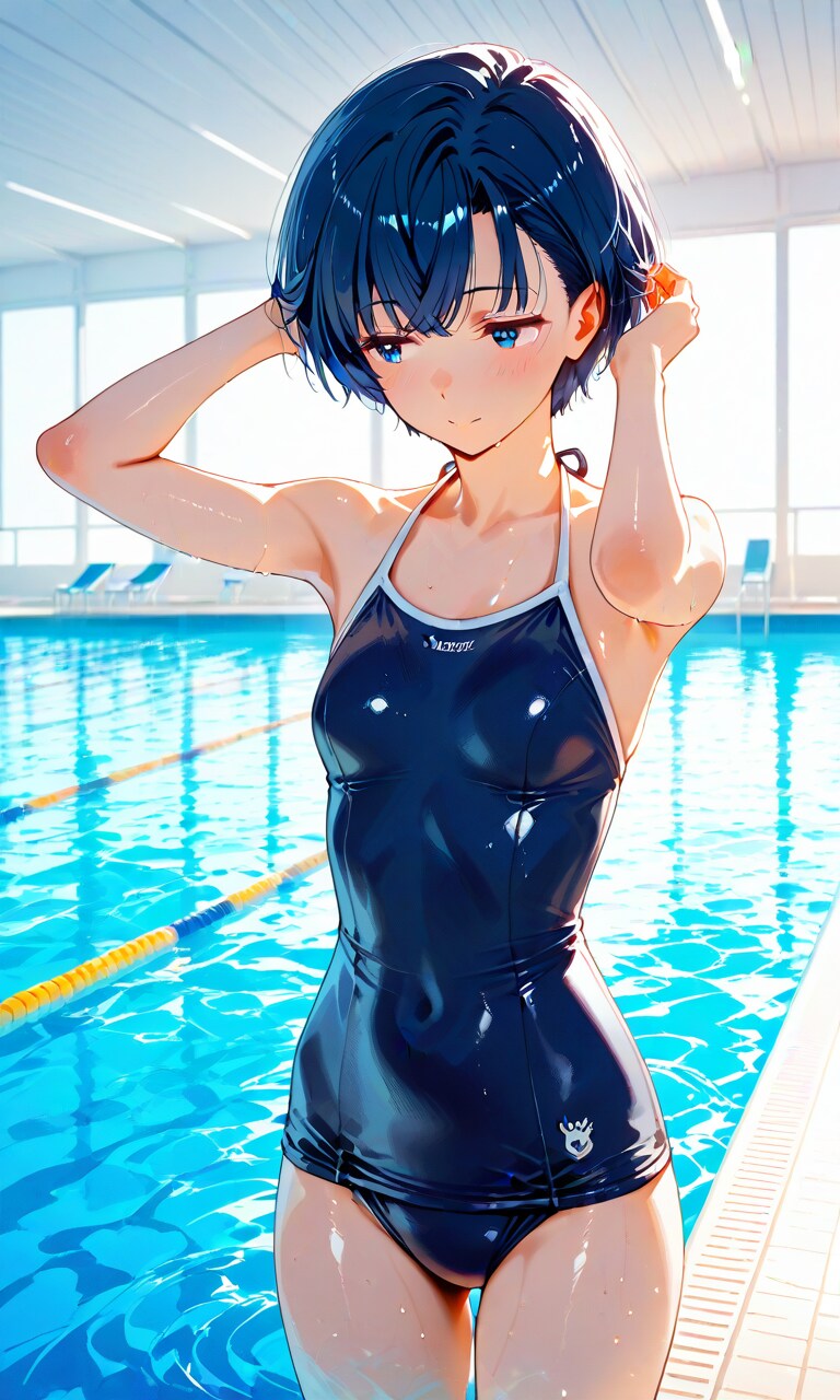 プール上がりの柑菜ちゃん