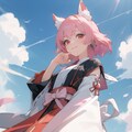 巫女さん・お花見 11枚目