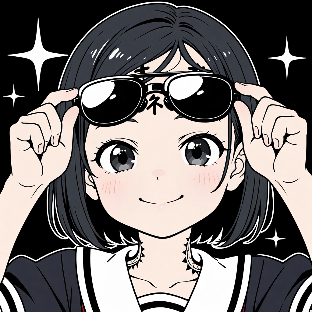 サングラス女学生