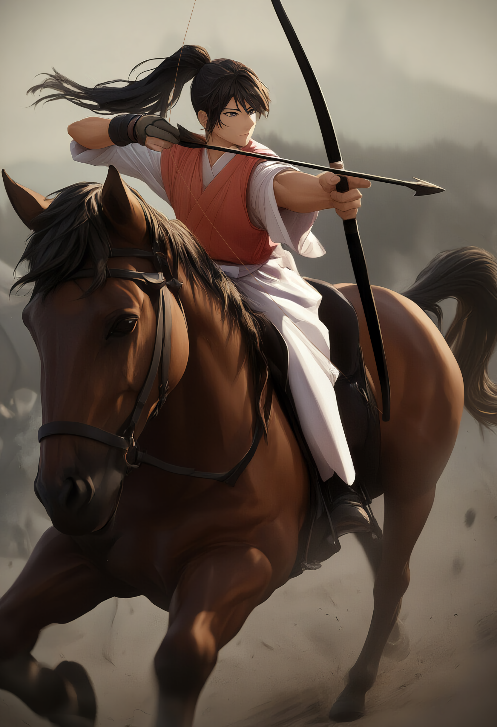 流鏑馬 | の人気AIイラスト・グラビア