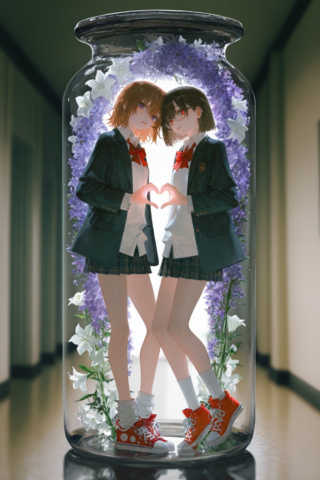 瓶の中の永遠の絆 | の人気AIイラスト・グラビア