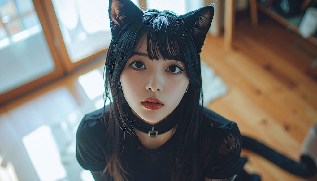 ニャに見てんの？