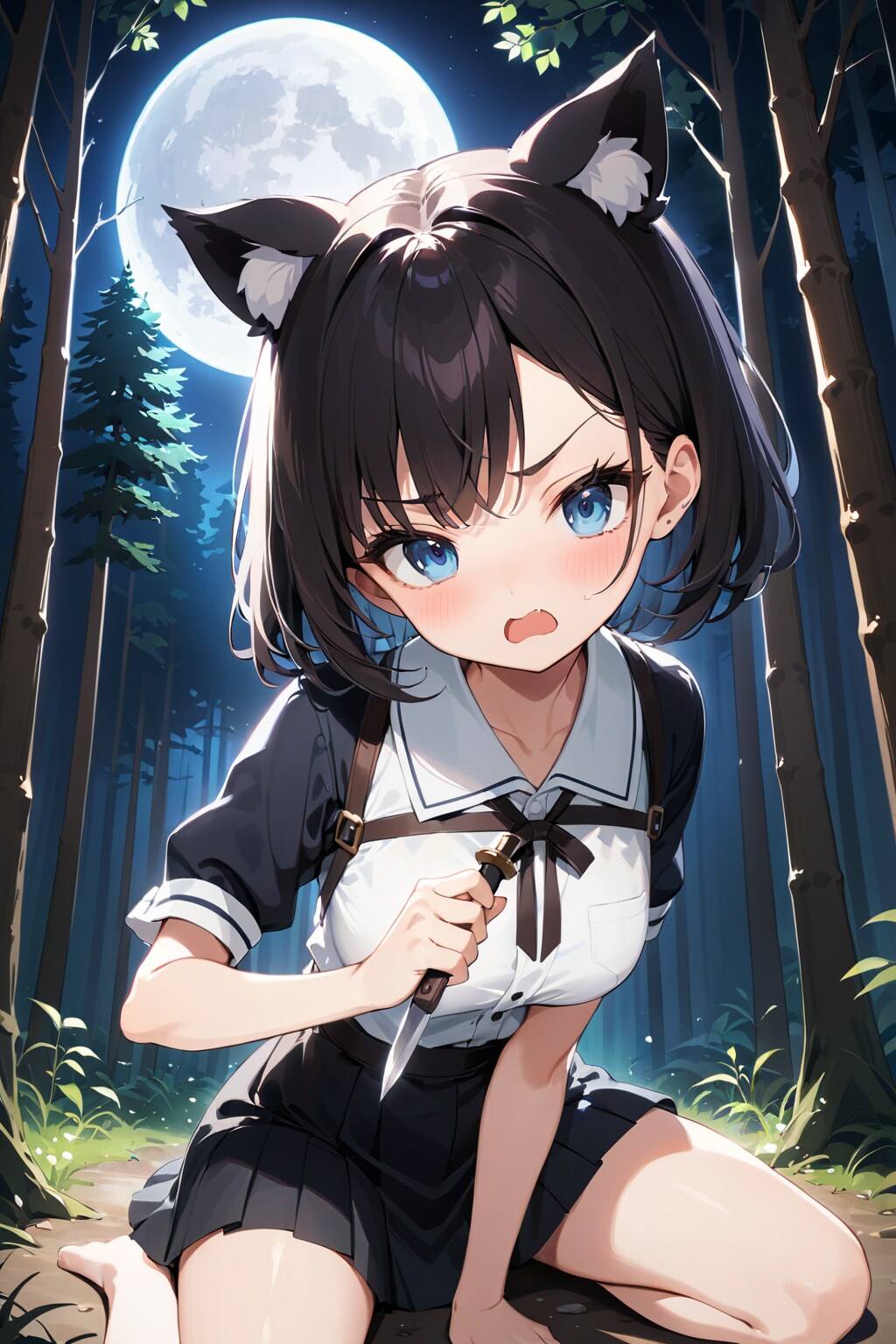か、かかってこい…！