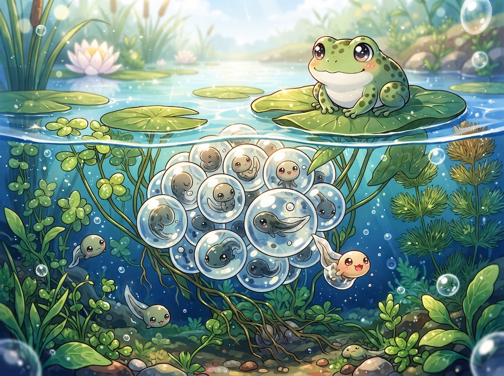 カエルとオタマジャクシ
