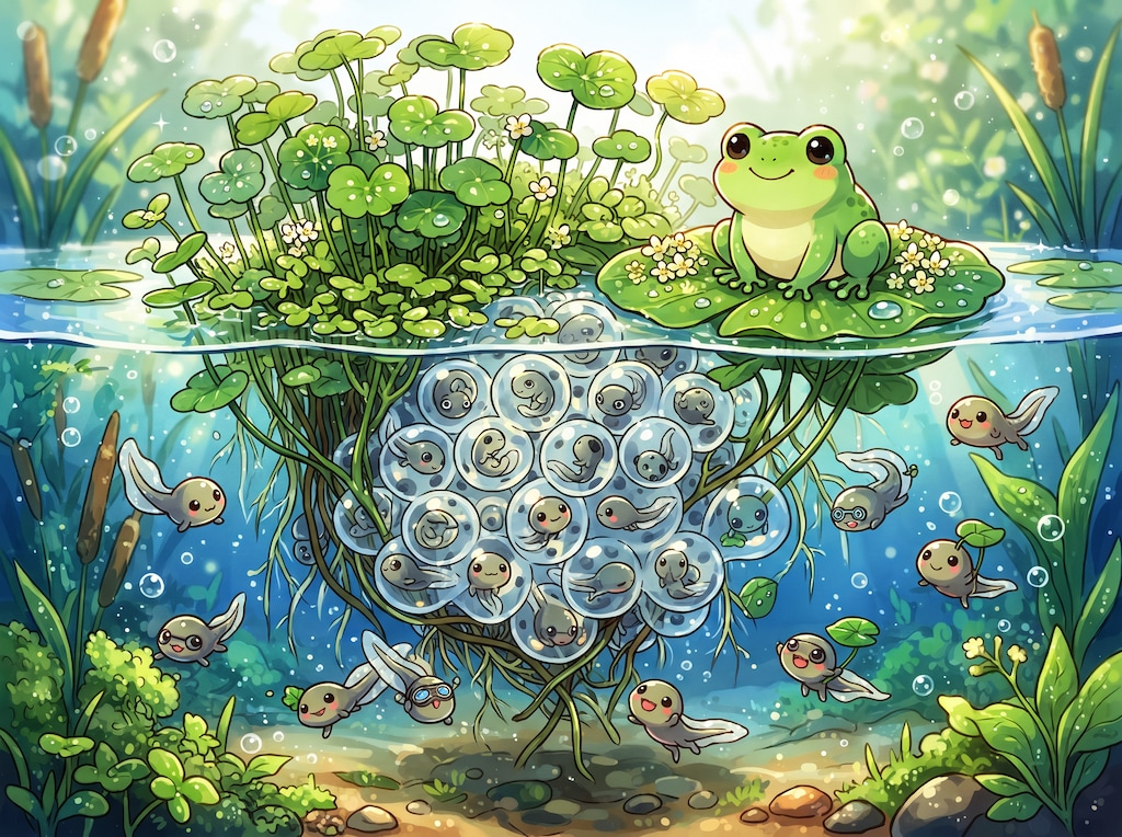 カエルとオタマジャクシ