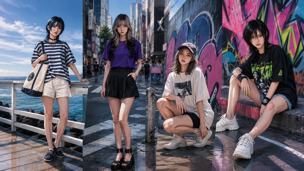 クール属性Tシャツ（あおい、レージュ、クール、ウルフ）