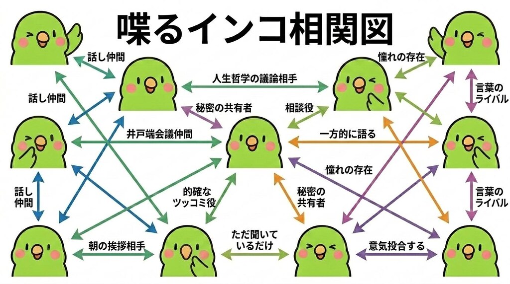 インコの謎相関図