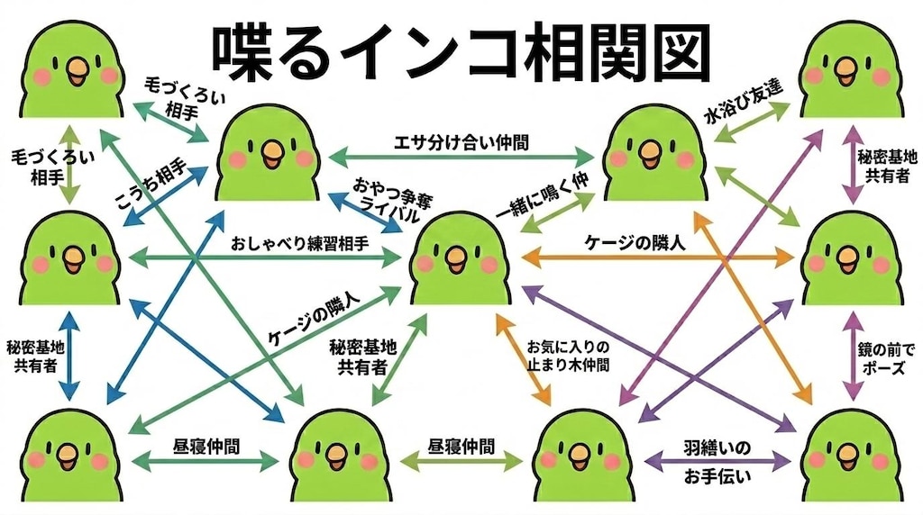 インコの謎相関図