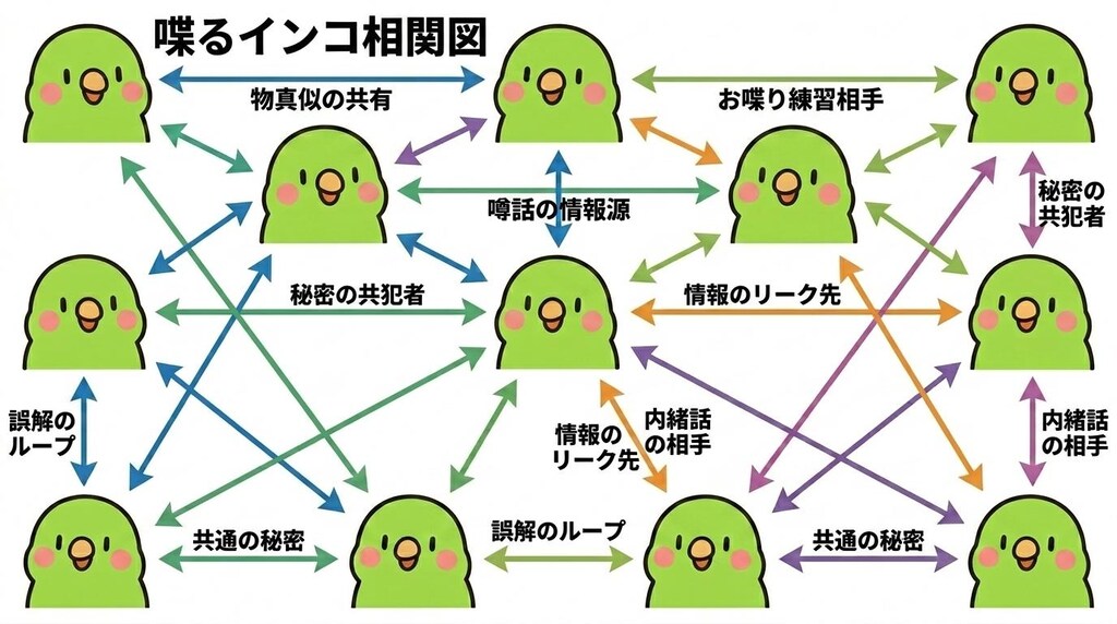 インコの謎相関図