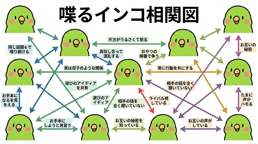 インコの謎相関図