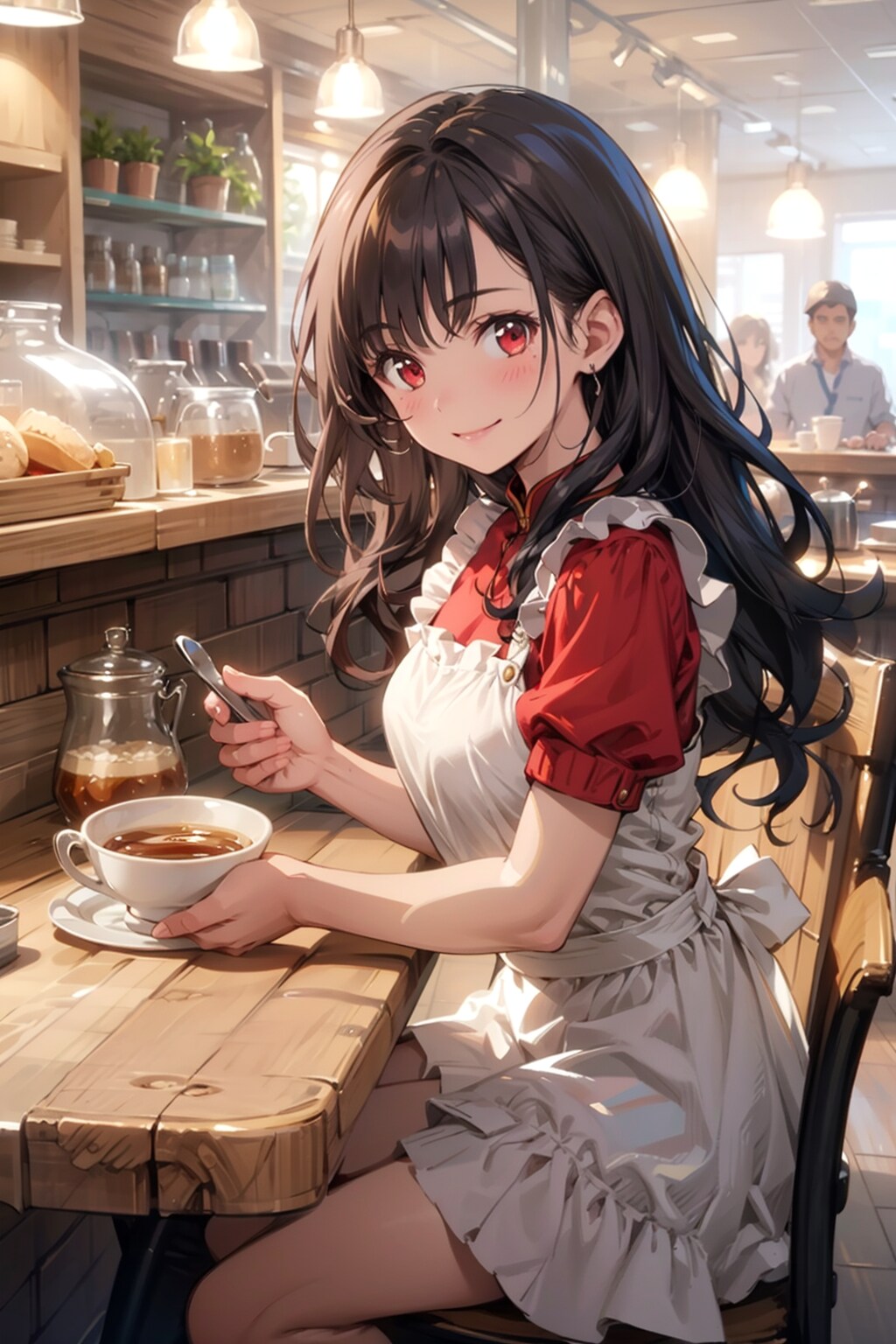 チャイナ風ウェイトレス