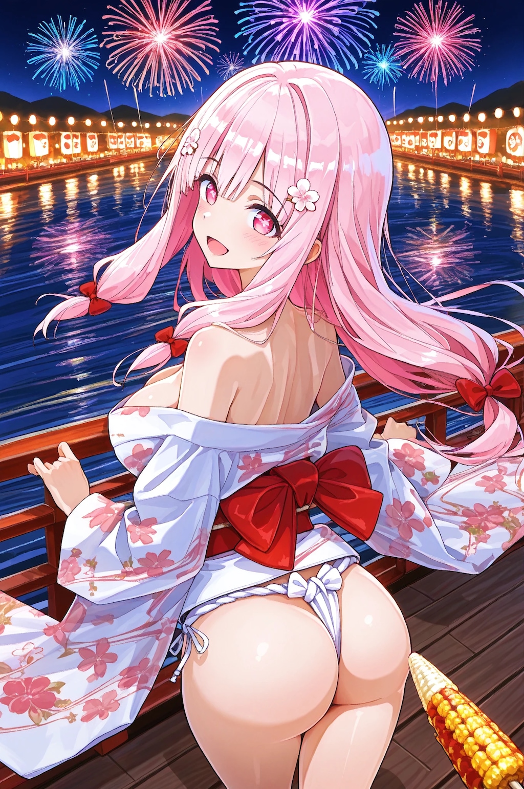 お祭りと言えば焼きトウモロコシ？
