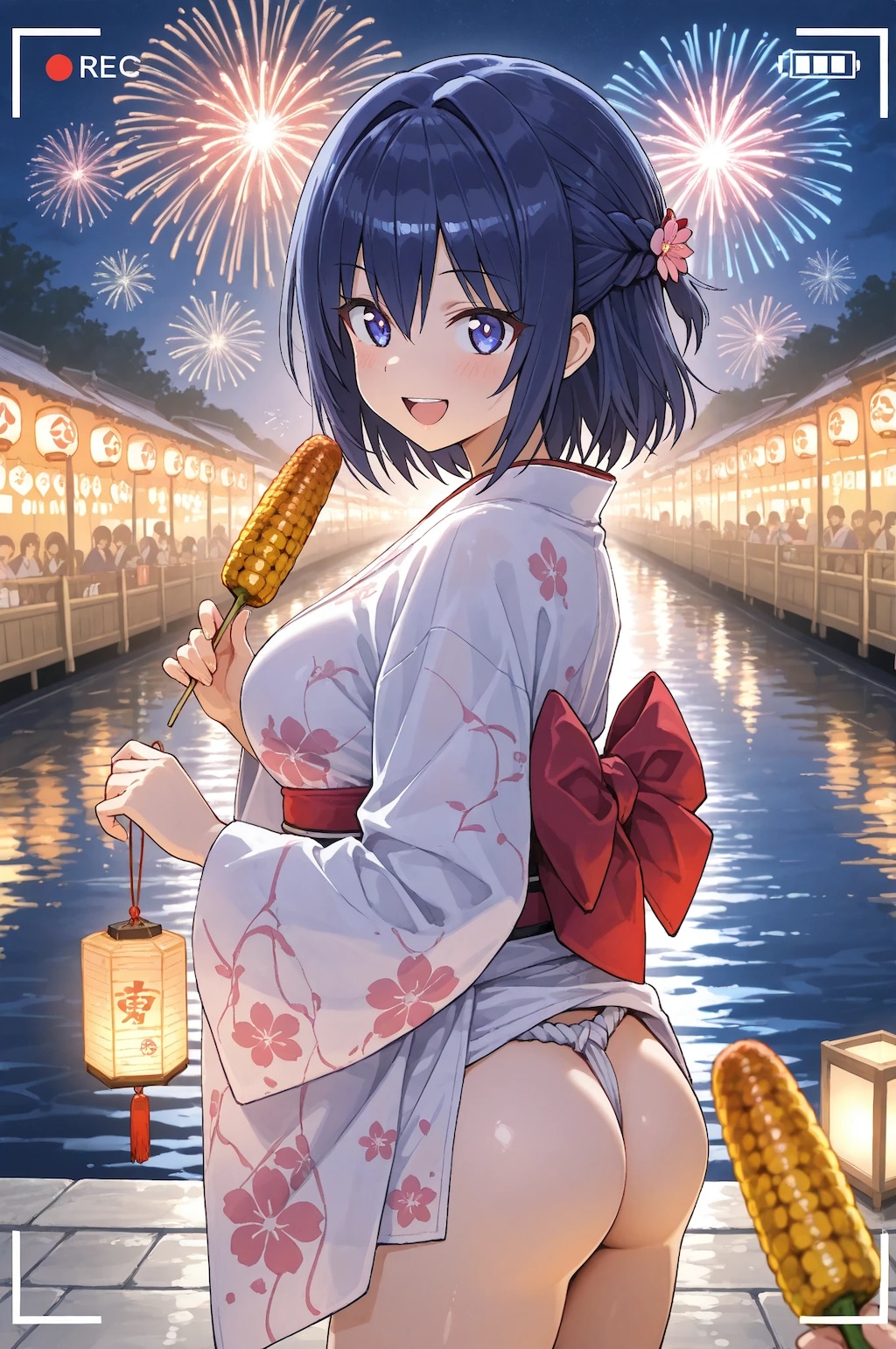 お祭りと言えば焼きトウモロコシ？