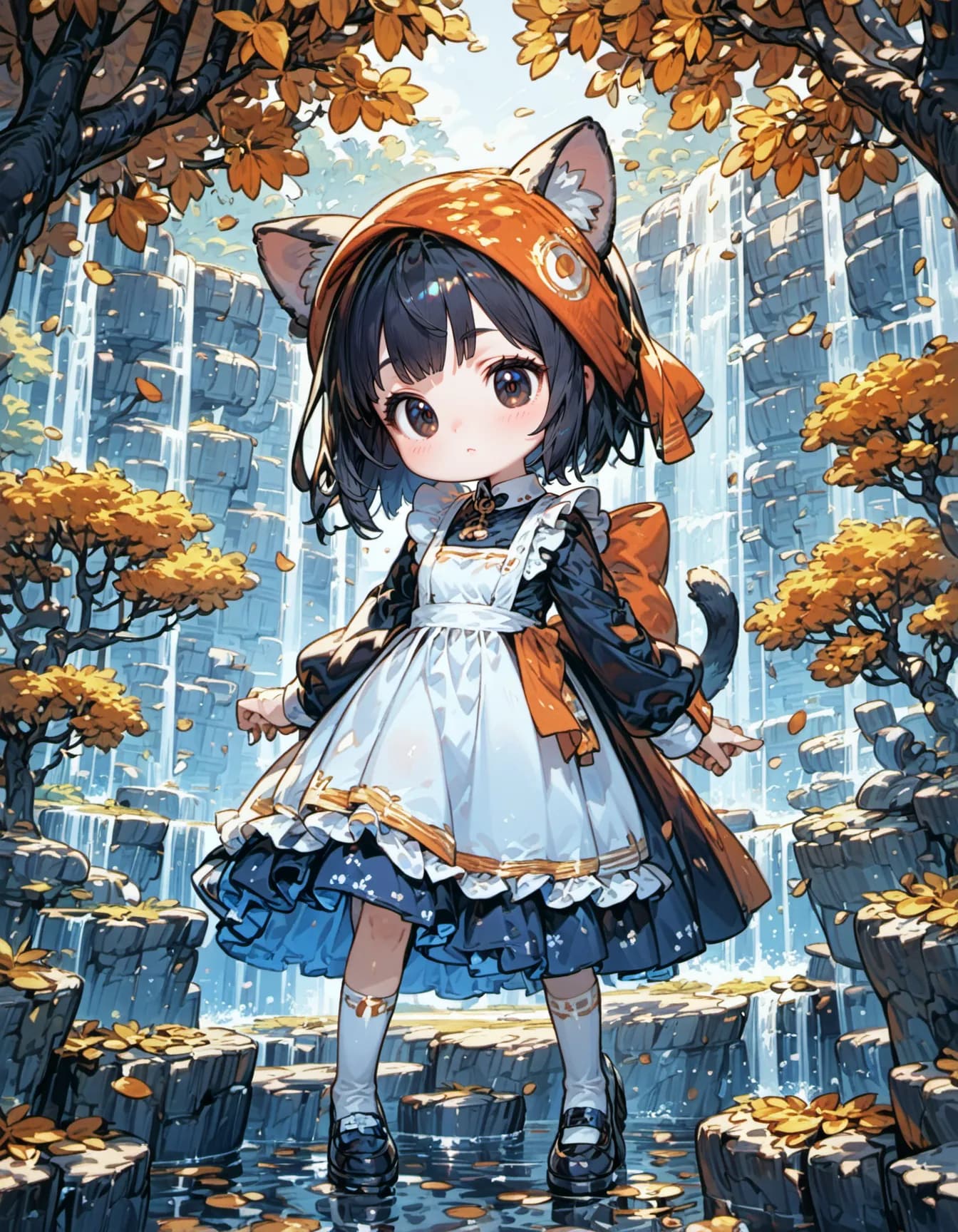Whispers of the Autumn Falls | の人気AIイラスト・グラビア