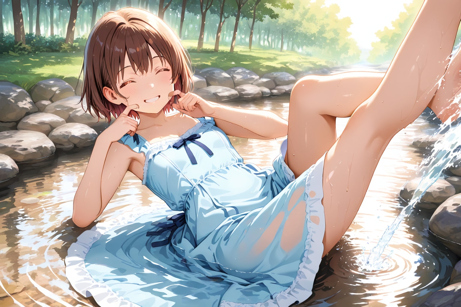 水面 | の人気AIイラスト・グラビア