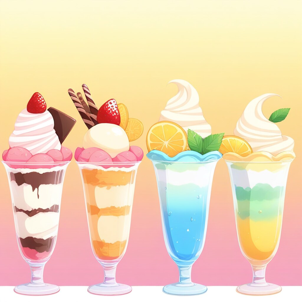フルーツパフェもぐもぐ