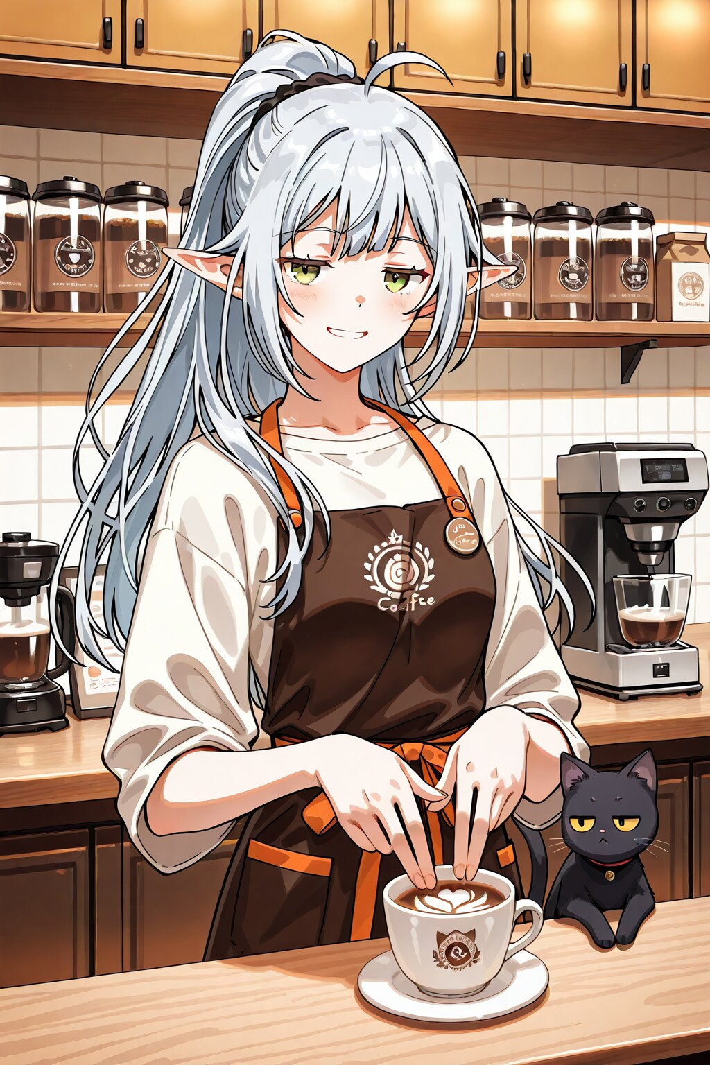 猫と一緒☕️
