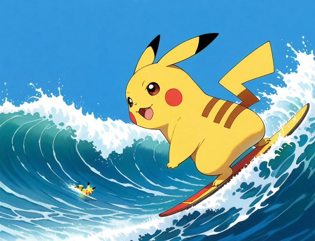 波乗りピカチュウ