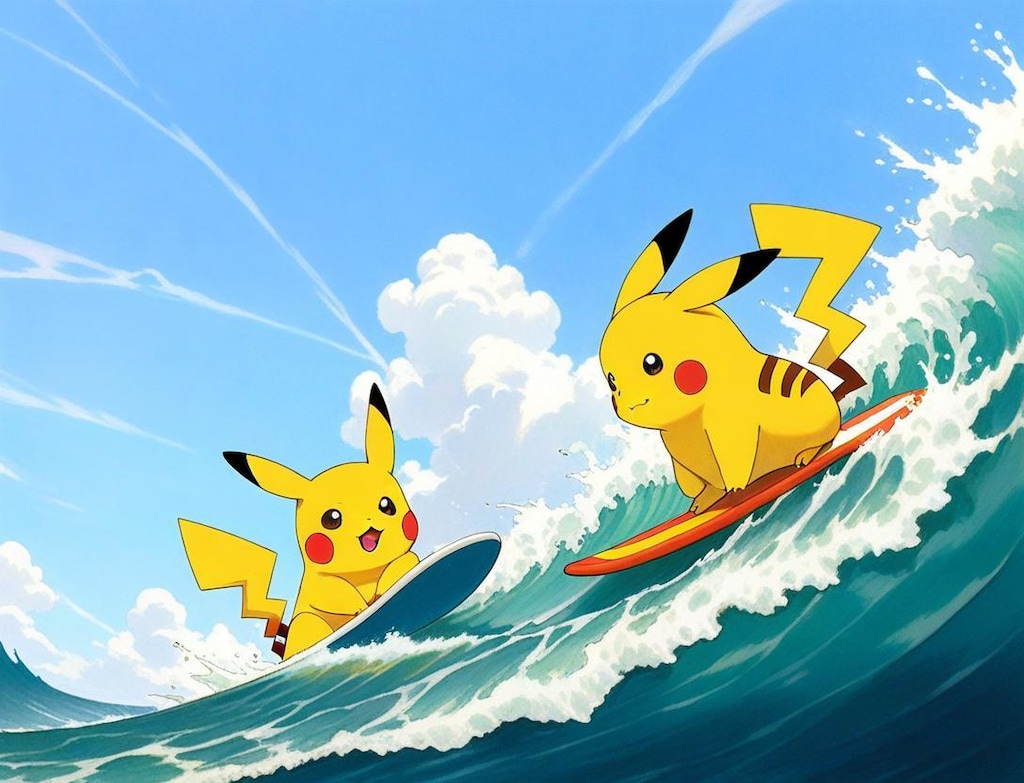 波乗りピカチュウ
