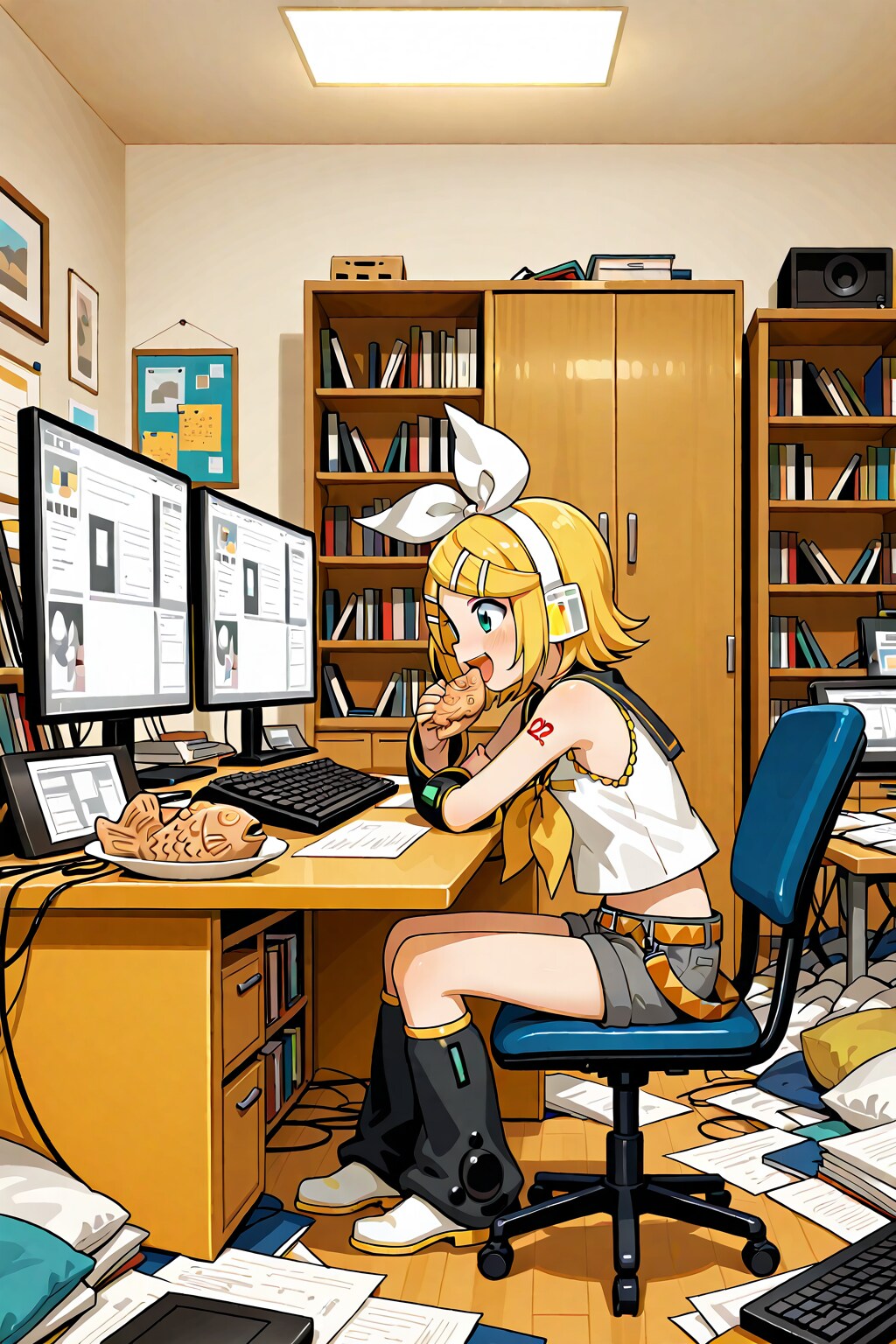 鏡音リン７６ | の人気AIイラスト・グラビア
