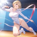 金髪ショート新体操美少女 3枚目