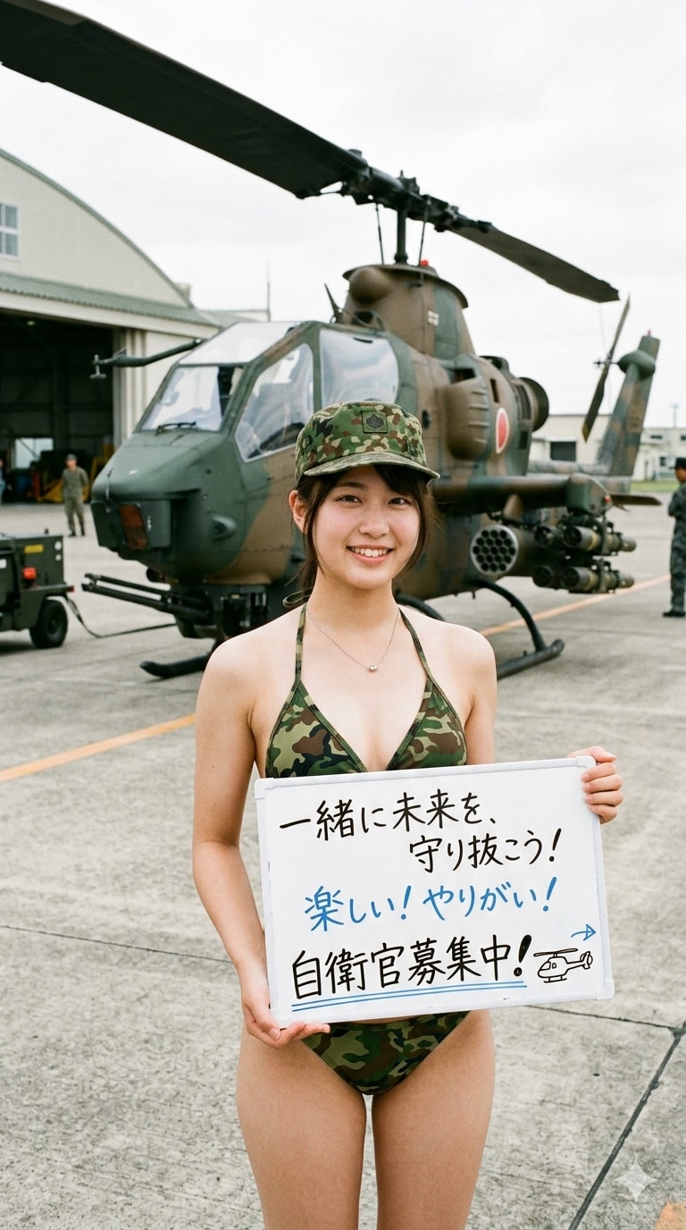 ５日の女性陸上自衛官