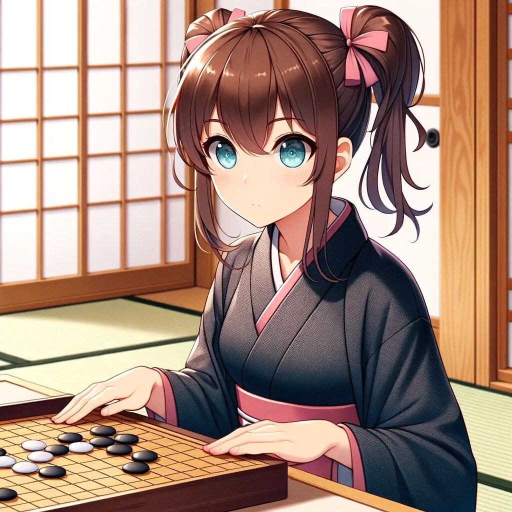 囲碁を打つ