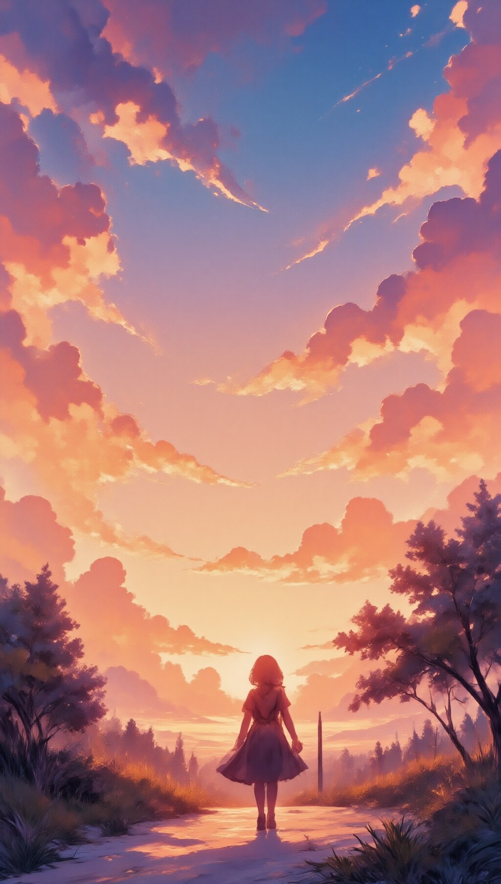 夕焼け空の帰り道