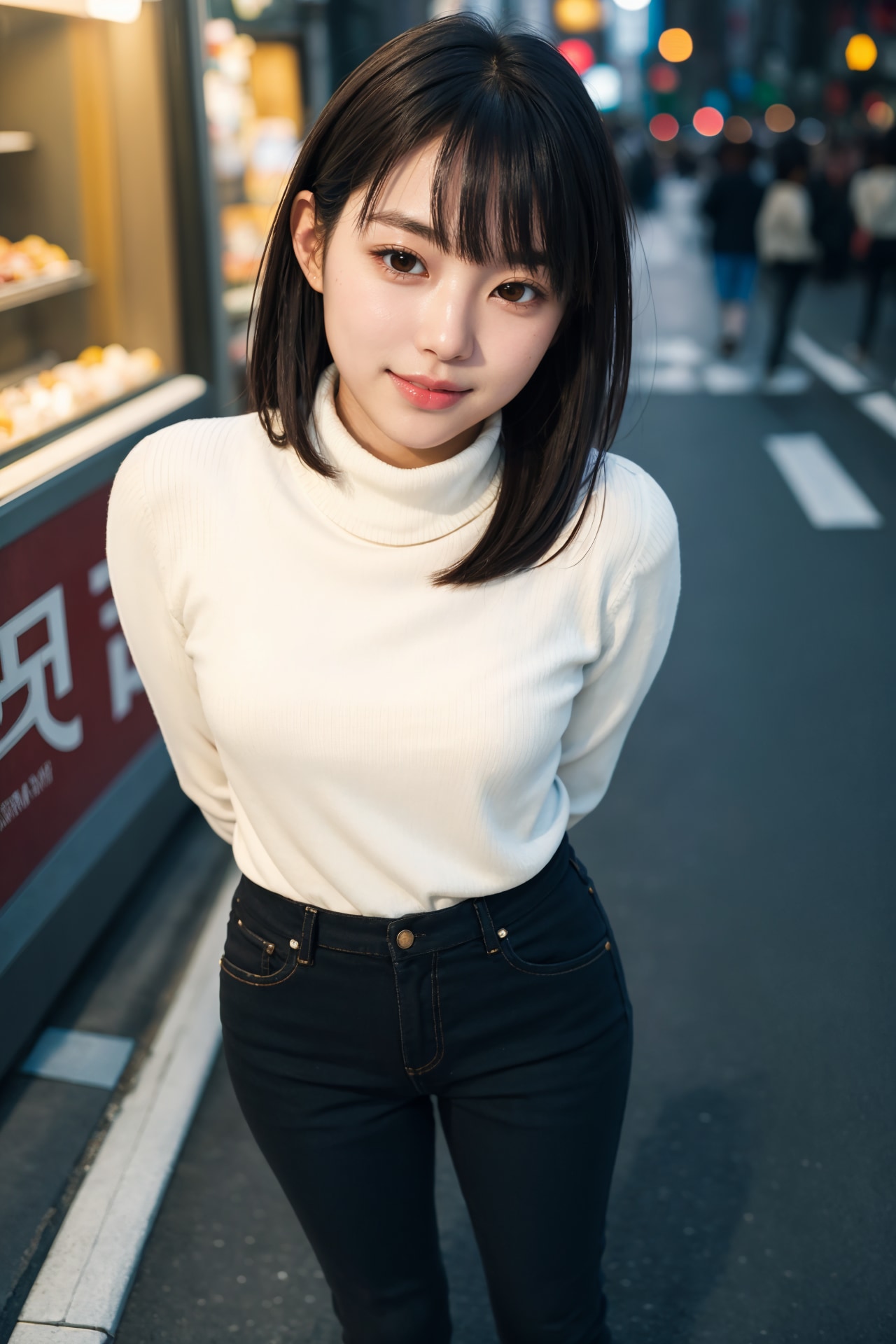 セーター＆パンツスタイル 3/3 | の人気AIイラスト・グラビア