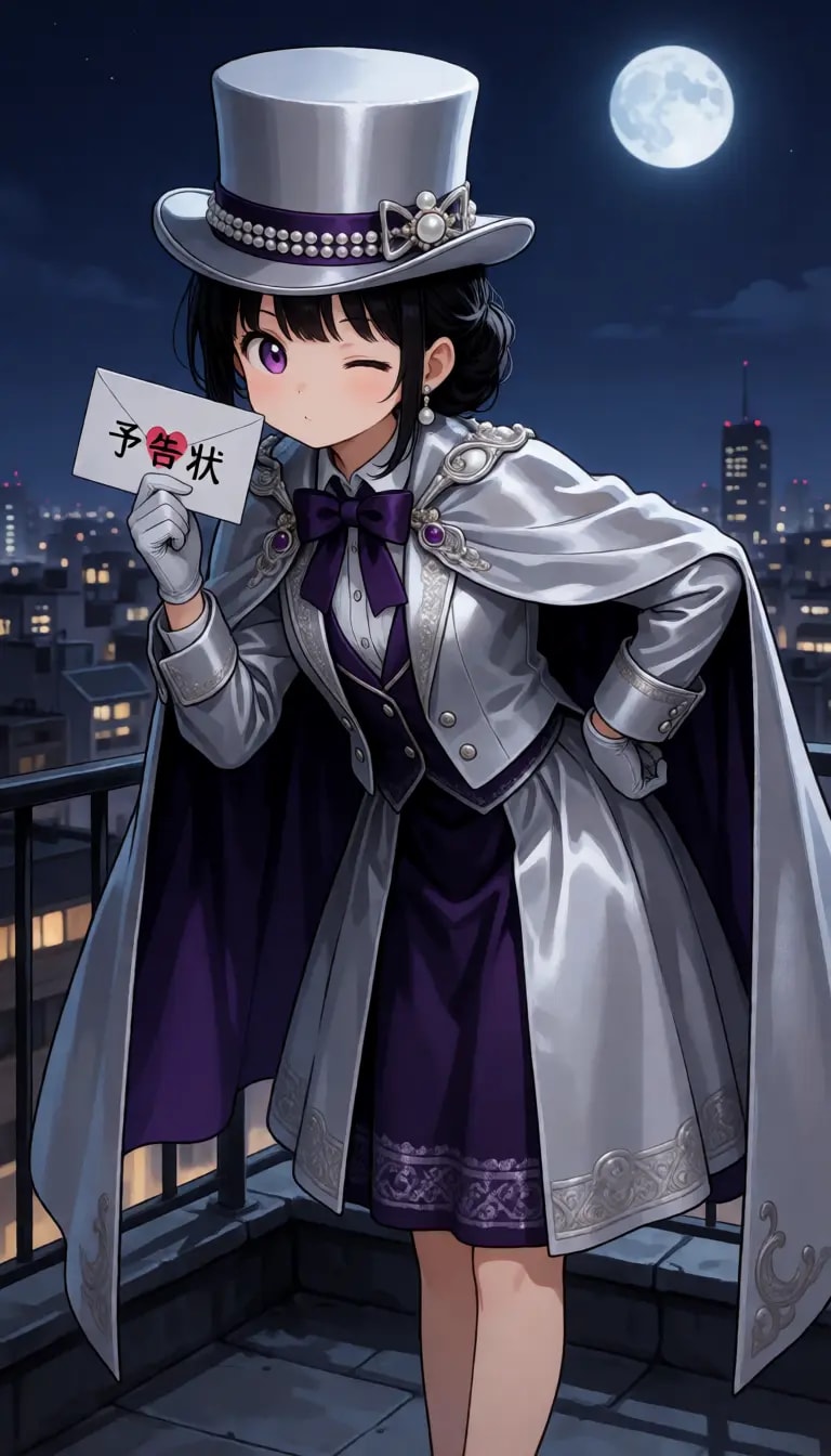 Phantom Thief Girl Under Moonlight