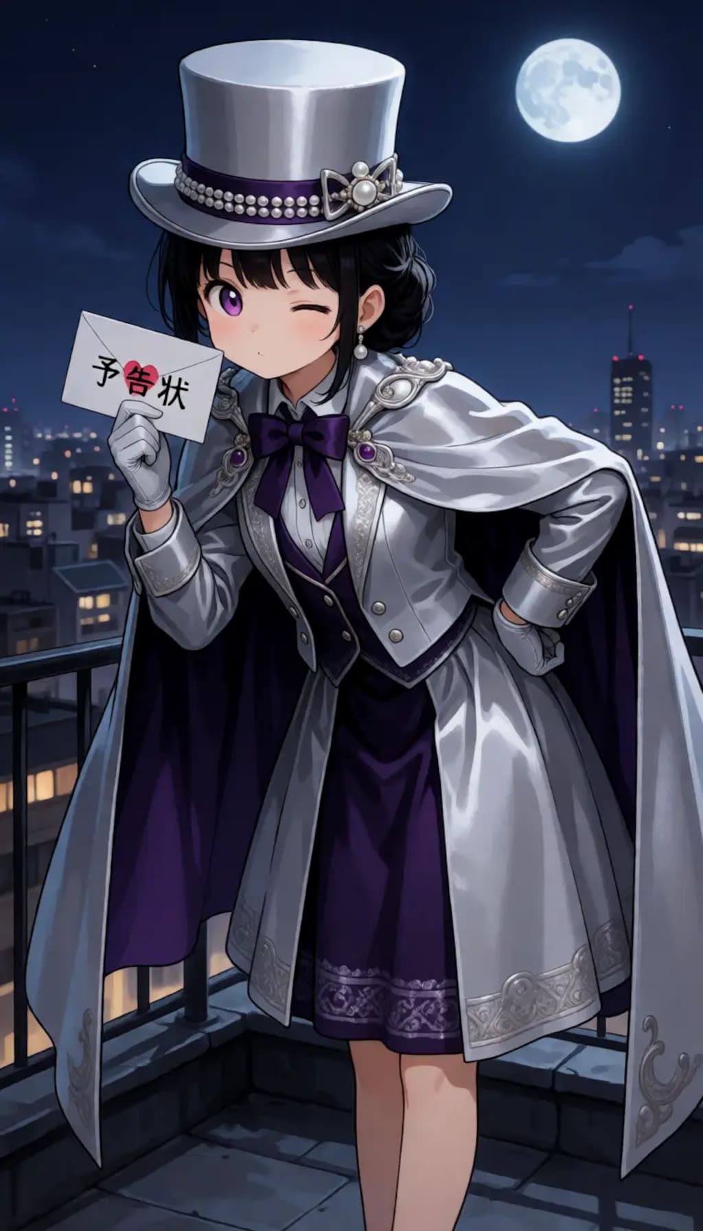 Phantom Thief Girl Under Moonlight